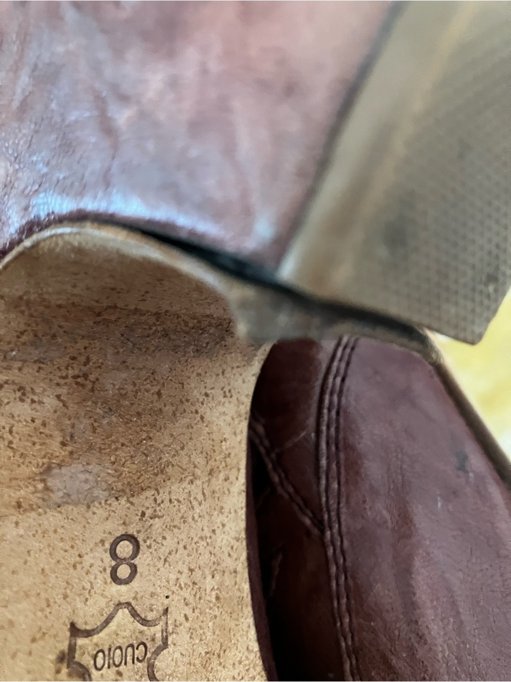 Anthropologie Burgundy Lace-Up Cutout Ankle Booties - Picture 5 of 6